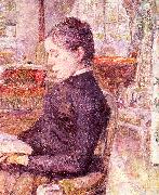  Henri  Toulouse-Lautrec The Reading Room at the Chateau de Malrome oil painting artist